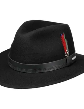 Gorham Traveller Wool Hat by - black - Size: XXL (62-63 cm) - Stetson - FashionsVida