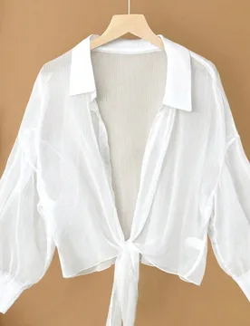 Camisa casual holgada de manga larga con hombros caídos para mujer talla grande 4XL - Shein - FashionsVida