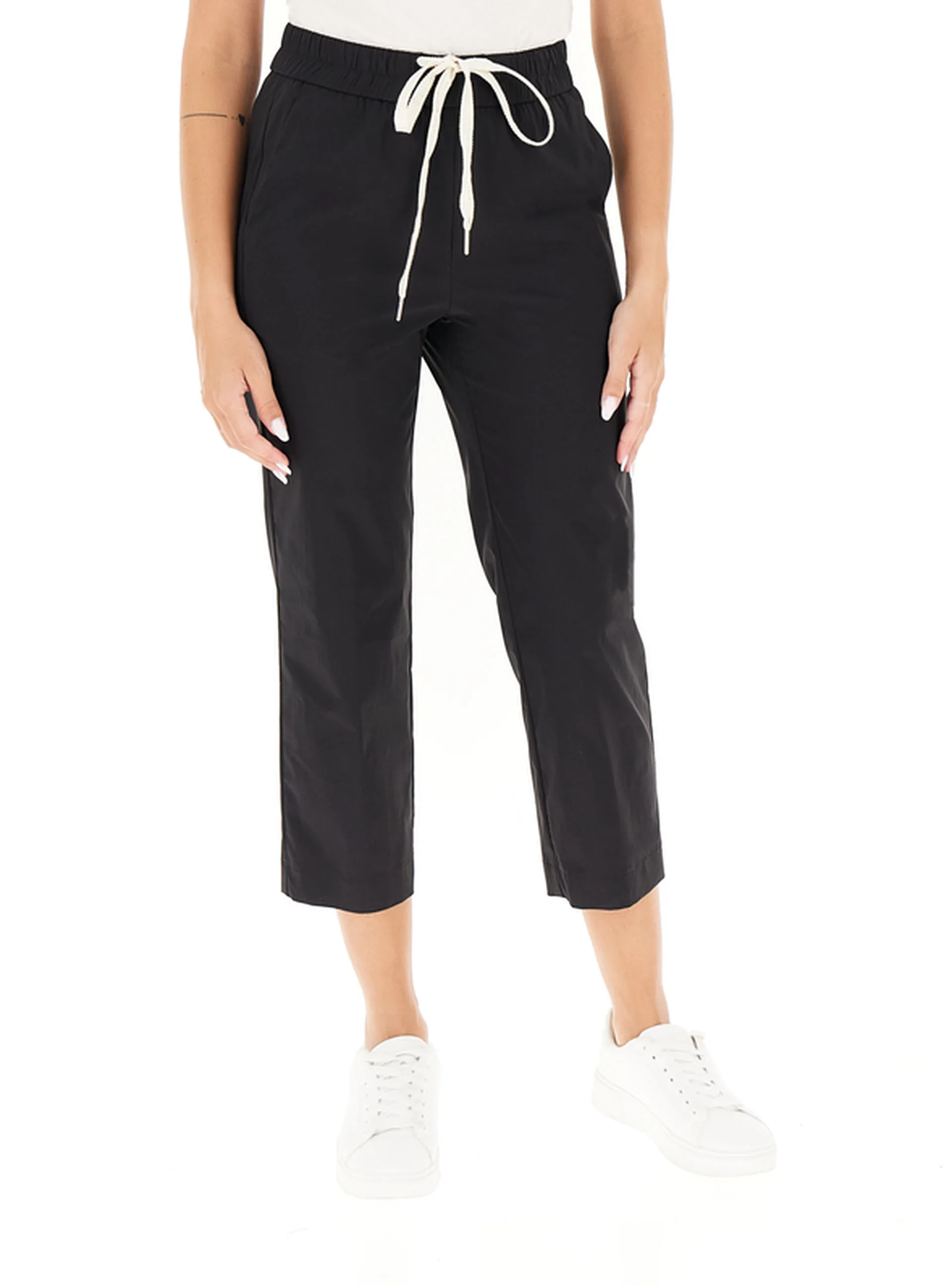Pantalone misto cotone NERO 40 - 2 LINKS - FashionsVida