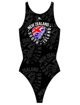 New Zealand Shield Swimsuit Black 5-6 Years Girls - TURBO - FashionsVida