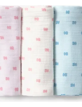 Pack de 3 muselinas 55x55 cm Baby microestampadas con osos - Tous - FashionsVida