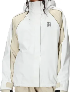 Veste imperméable et coupe-vent - W Hologram Shell Jacket White Colorblock - Taille S - Blanc - 686 - FashionsVida