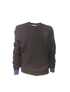 Maglione Nero Elbow Contrast K43110 - Sun68 - FashionsVida