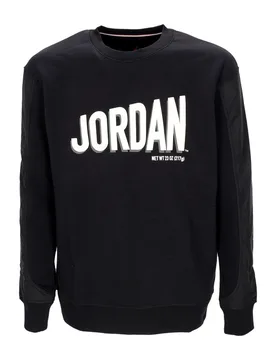 Felpa Girocollo Uomo Flight Mvp Graphic Fleece Crewneck Black/phantom/phantom - Jordan - FashionsVida