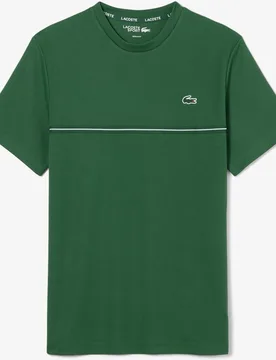 Camiseta de hombre deportiva con estampado de cocodrilo ultra-dry de manga corta - Lacoste - FashionsVida