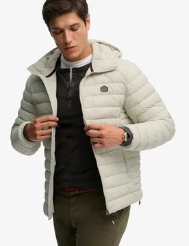 Superdry Herren Fuji Lite Kapuzenjacke Beige - Größe: Xxl - 119.99 - FashionsVida