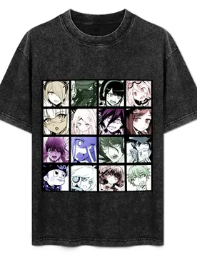 DRV3 Manga Collection (Colored) T-Shirt Vintage Style Printed Top - Aliexpress - FashionsVida