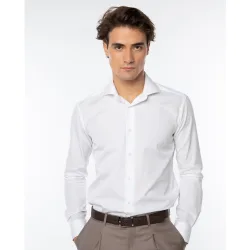 Camisa algodón de hombre soft slim liso en