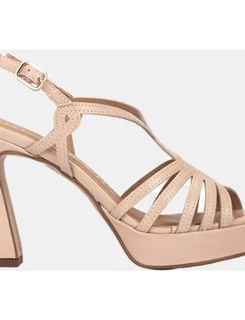 Sandalias de tacón de mujer de piel - Pedro Miralles - FashionsVida