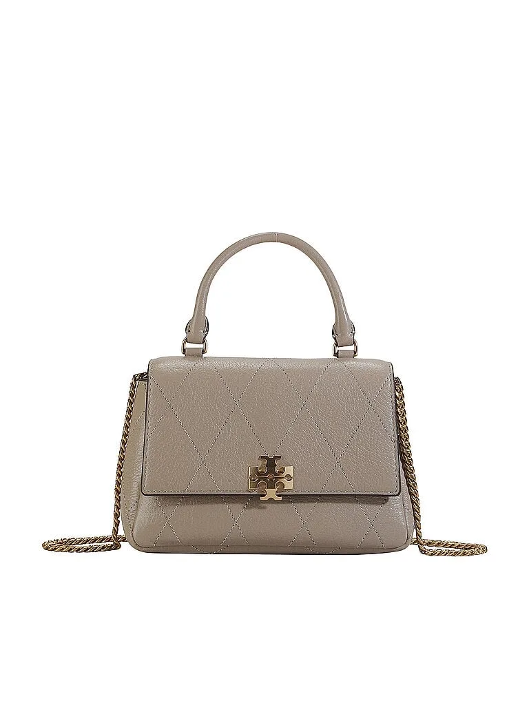 Ledertasche - Henkeltasche CHARLIE hellgrau Damen - Tory burch - FashionsVida