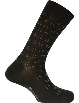 Calcetines de hombre de lana con figuras geométricas en color - Punto Blanco - FashionsVida