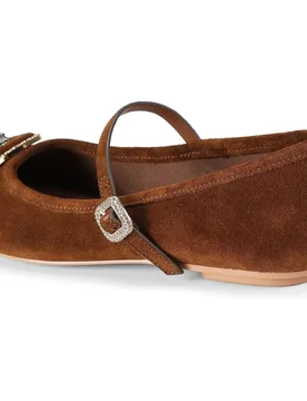 Bailarinas de mujer de ante con adorno de águila - Kurt Geiger - FashionsVida