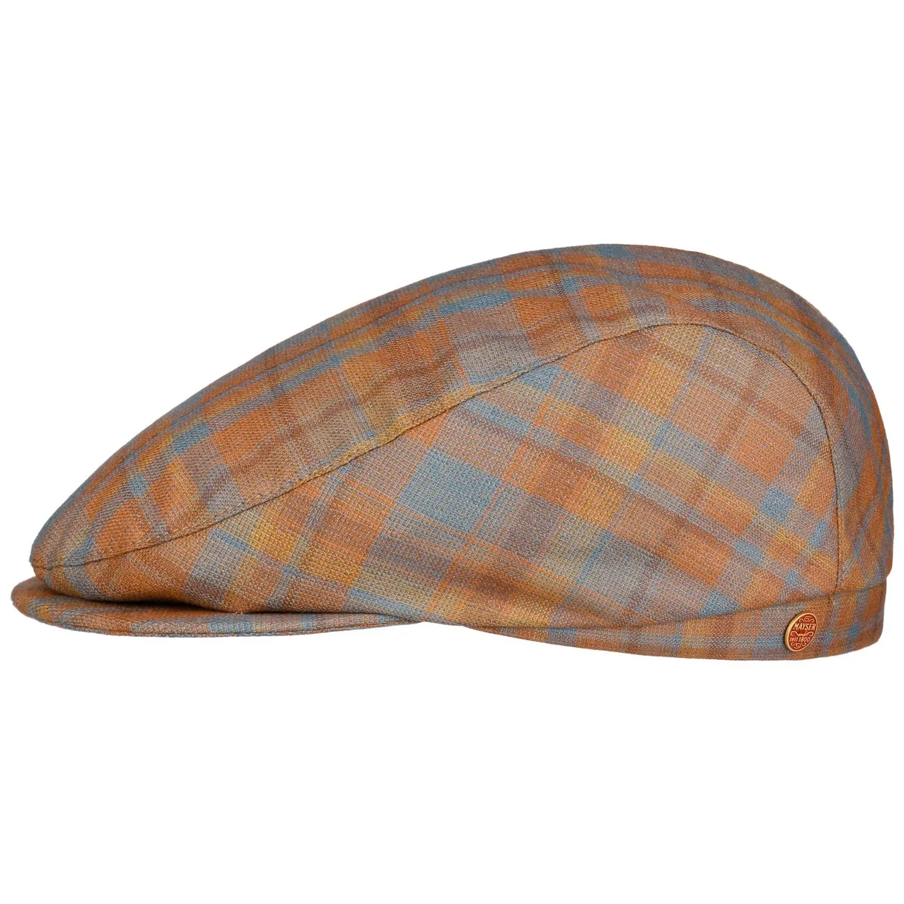 Frankie Superior Wool Silk Flat Cap by - rust - Size: 55 cm - Mayser - FashionsVida