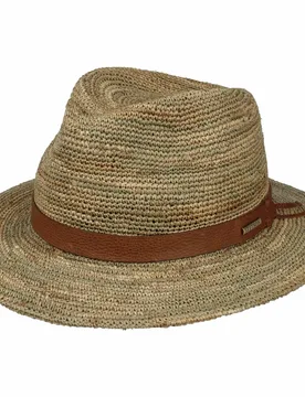 Crochet Seagrass Traveller Hat by - nature - Female - Size: M (56-57 cm) - Stetson - FashionsVida