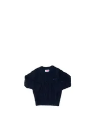 Maglione a trecce BLU SCURO 10A