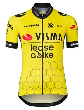 Maillot à Manches Courtes Team Visma Lease A Bike Replica 2025 - Tvl - FashionsVida