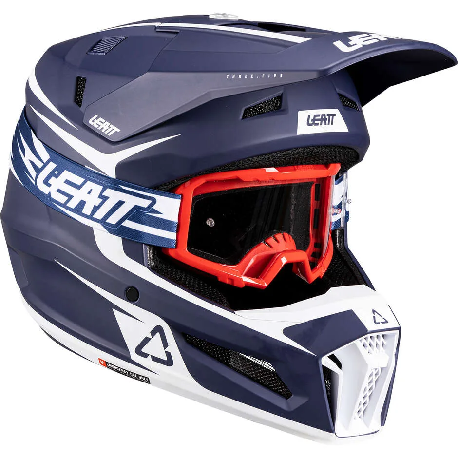 Casco Moto KIT 3.5 V26 Blu taglia M - Leatt - FashionsVida