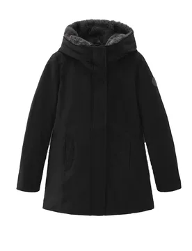 Ut0001 Boulder Faux Fur Parka Blk WWOU0724FR - Woolrich - FashionsVida