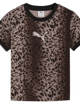 T-Shirt Ess Graphics Leo Luxe Eu Xs Female - Puma Yellow - FashionsVida
