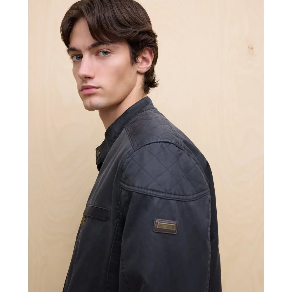Cazadora biker encerada de hombre - Easy Wear - FashionsVida