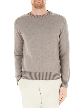 Maglione lana merino extrafine TORTORA M - PREMODE - FashionsVida