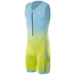 Triathlon Senza Maniche Elite Mint / Yellow 2XL