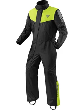 Tuta antipioggia Moto PACIFIC 4 H2O Nero Giallo Neon taglia M - Rev'it - FashionsVida