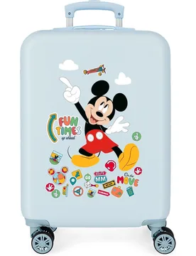 Maleta de cabina 55 cm mickey fun times abs rígida con capacidad de 35l - Disney - FashionsVida
