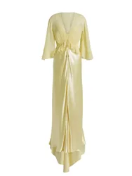 Vestiti da sera e cerimonia donna - abito shiny satin - giallo