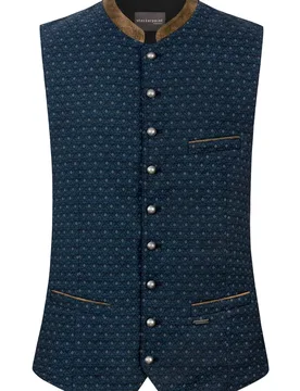 Trachtenweste Renzo (blau, Gr. 54) von Classics für Herren, Oberteile, 85% Polyester, 15% Viskose - Stockerpoint - FashionsVida