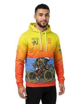 Time To Tri Man Bike Hoodie Multicolour XL Men,Women - OTSO - FashionsVida