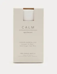 Set of 2 Calm Candle Refills White