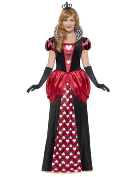 Herzkönigin Damenkostüm lang Übergröße - KARNEVAL-MEGASTORE - FashionsVida