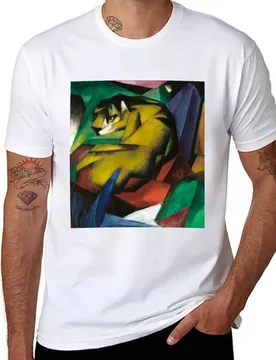 Franz Marc The Tiger T-Shirt cotton t shirts man 100% man t shirt graphic T-Shirt - Aliexpress - FashionsVida