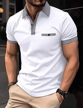 New Fashion Men's Short Sleeved Polo Shirt T-shirt Summer Business Casual T-shirt for Me Tops - Aliexpress - FashionsVida
