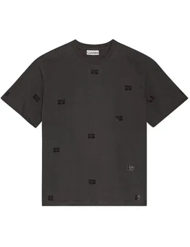 GANNI T-shirt e Polo Black - Ganni - FashionsVida