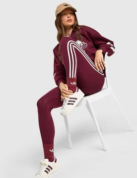 Stripe Leggings - Damen, Rot - female - Size: L - Adidas - FashionsVida