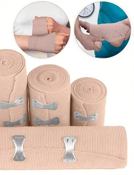Vendas elásticas beige, envoltorios de compresión deportivos adecuados para muñeca, brazo, pantorrilla, tobillo y pie, accesorios de fitness, venda - Shein - FashionsVida