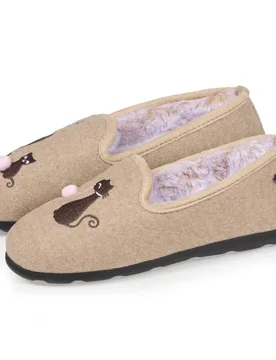 Chaussons charentaises Beige beigechiné 39 - Isotoner - FashionsVida