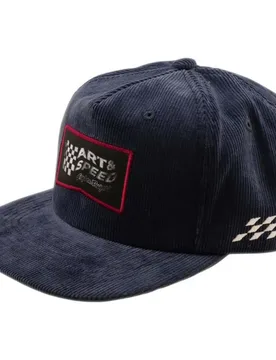 Troy Designs Cappellino Con Visiera Winners Circle Unstructured Corduroy Blue - Lee - FashionsVida