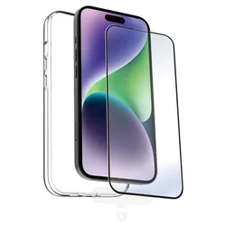 Custodia Per Telefono Con Protezione Per Schermo Iphone 15 Pro Clear / Black One Size