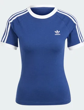 T-shirt 3-Stripes Slim Raglan L Dark Blue Melange - Adidas - FashionsVida
