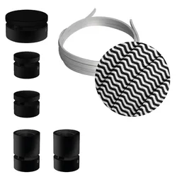 Cables Kit D´éclairage Wiggle Filé System Cz04 5 M 5 Unités Black / White One Size