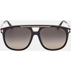 Gafa de sol unisex cuadrada en acetato con lente degradada