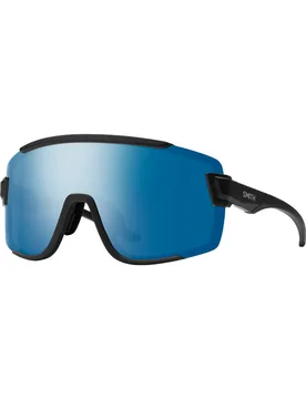 Polarisierte Sonnenbrille Wildcat Matte Black ChromaPop Polarized Blue Mirror schwarz - SMITH - FashionsVida