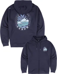 Sweat à capuche zippé - Unfading Sweat M Deep Marine en Coton - Taille M - Navy