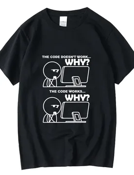 Men's T-shirt 100% Cotton Funny Programmer Print Summer Loose O-neck Cool for Men Short Sleeve T-shirt Male Tees High Quality - Aliexpress - FashionsVida
