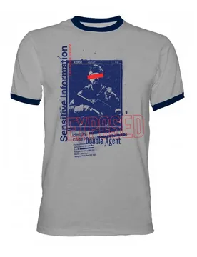 T-shirt Manches Courtes Cold War Ringer Call Of Duty Ligh Grey M unisex - Dpi - FashionsVida