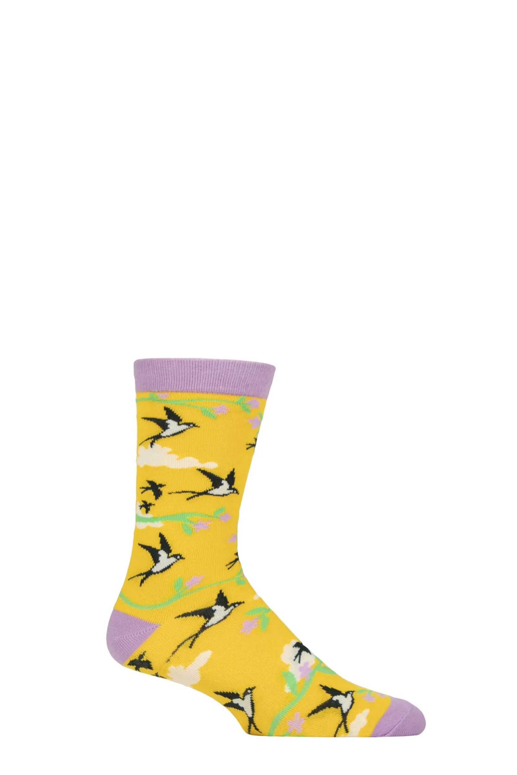 Pair Shared Earth Bamboo Swallow Socks Multi 3-7 - Multi Coloured - Size: 3-7 - SockShop - FashionsVida