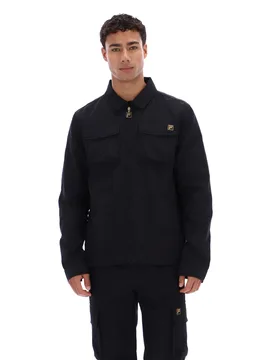 Black Kasa Zip-Through Overshirt - XS - FILA - FashionsVida